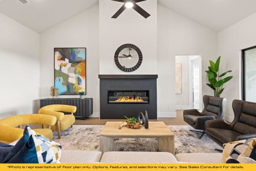 Representative furnished interior of a home built from the Bali by Stonefield Homes in Heath Golf and Yacht Club, Rockwall (Image 43).