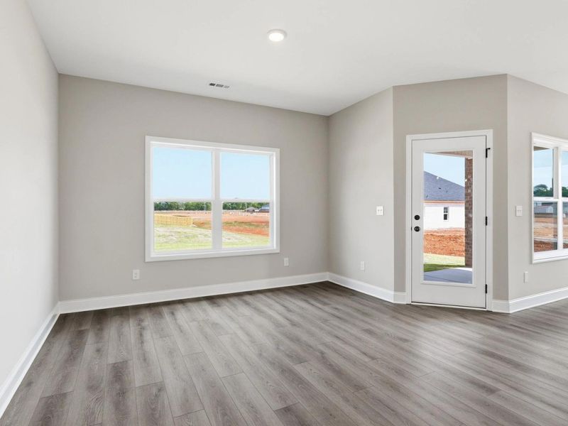 Representative unfurnished interior of a home built from the The Glen A by Davidson Homes LLC in Meadow Ridge Estates, Josephine (Image 15). Representative unfurnished interior of a home built from the The Glen A by Davidson Homes LLC in Meadow Ridge Estates, Josephine (Image 15).