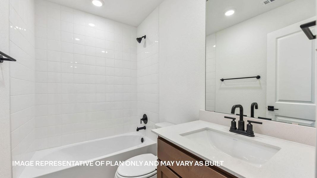 Furnished interior view inside a new home in Avery Centre, Round Rock (Image 14).
