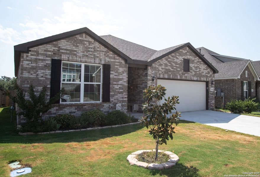 Front exterior of a new home in , Spring Branch, TX, highlighting curb appeal (Image 2). Front exterior of a new home in , Spring Branch, TX, highlighting curb appeal (Image 2).