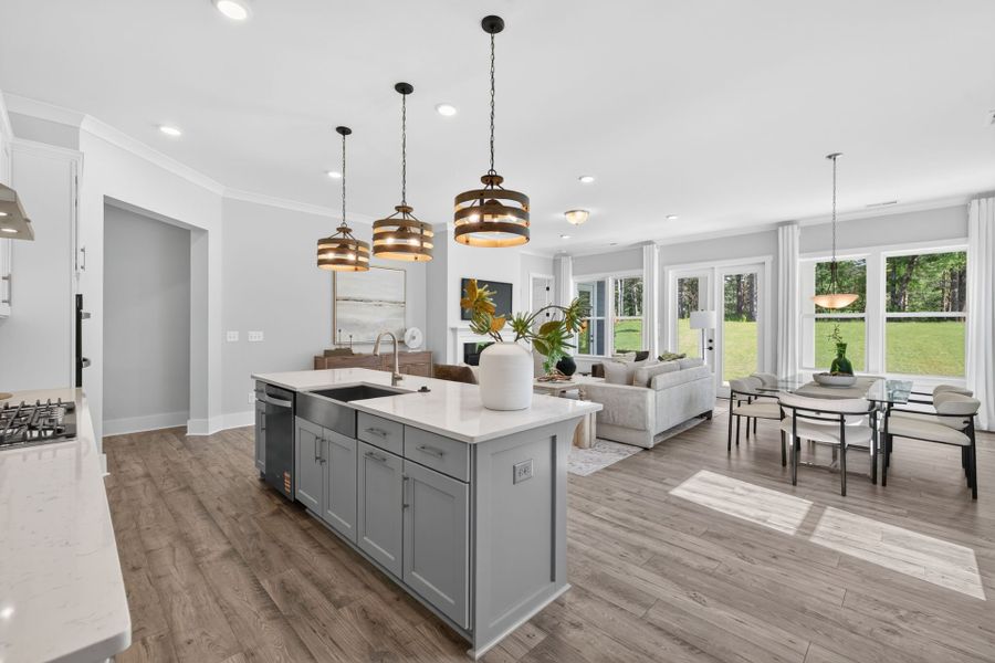 Furnished interior view inside a new home in Edgewater - Harbor Pointe, Lancaster (Image 8).