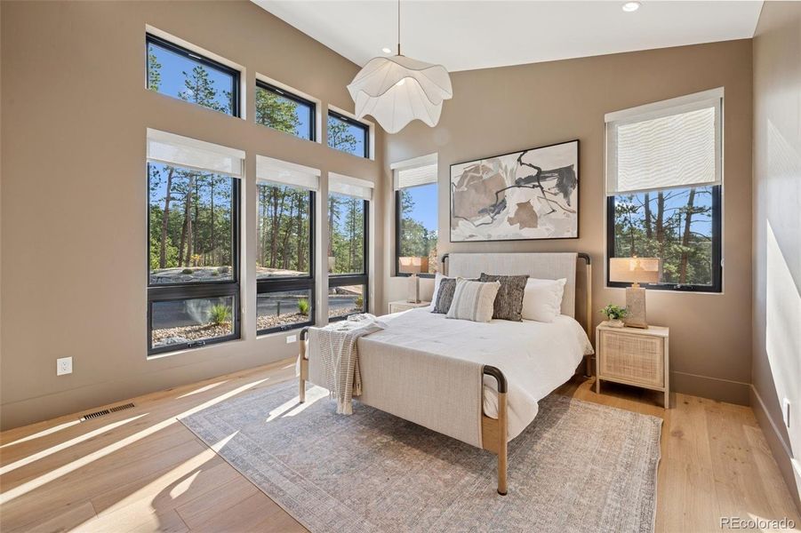 Furnished interior view inside a new home in , Monument (Image 11).