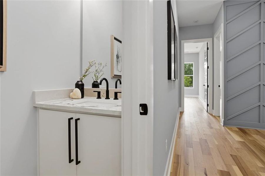 Furnished interior view inside a new home in , Marietta (Image 42).