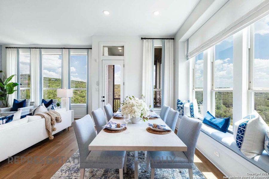 Furnished interior view inside a new home in Davis Ranch: 50ft. lots, San Antonio (Image 12).