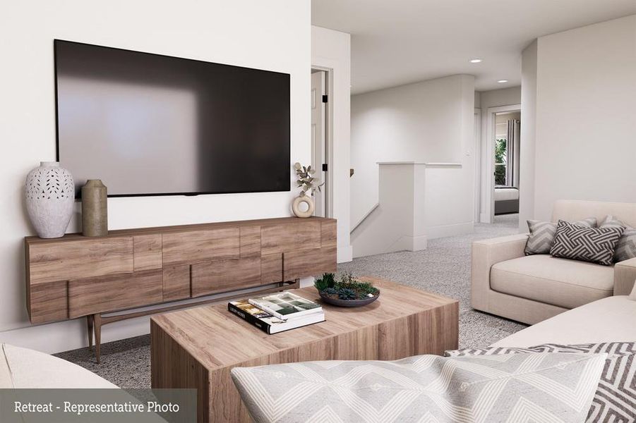 Furnished interior view inside a new home in Legacy - Retreat Collection, League City (Image 4).