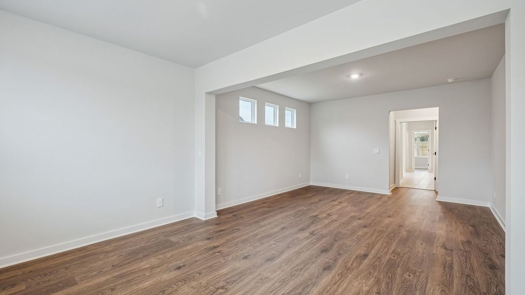 Representative unfurnished interior of a home built from the Tisdale by D.R. Horton in Harvest Point, Spring Hill (Image 54). Representative unfurnished interior of a home built from the Tisdale by D.R. Horton in Harvest Point, Spring Hill (Image 54).