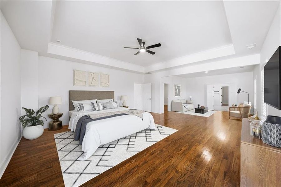 Furnished interior view inside a new home in Silvercrest Lakes, Acworth (Image 17).