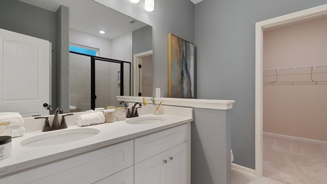 Representative furnished interior of a home built from the Emma by DRB Homes in Abbotts Crossing, Conyers (Image 12). Representative furnished interior of a home built from the Emma by DRB Homes in Abbotts Crossing, Conyers (Image 12).