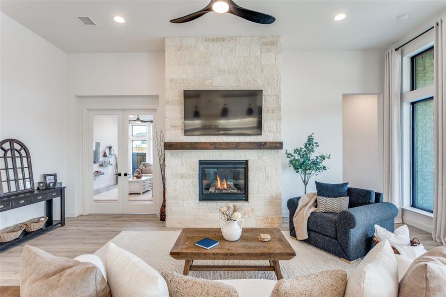 Furnished interior view inside a new home in Ventana, Fort Worth (Image 28).
