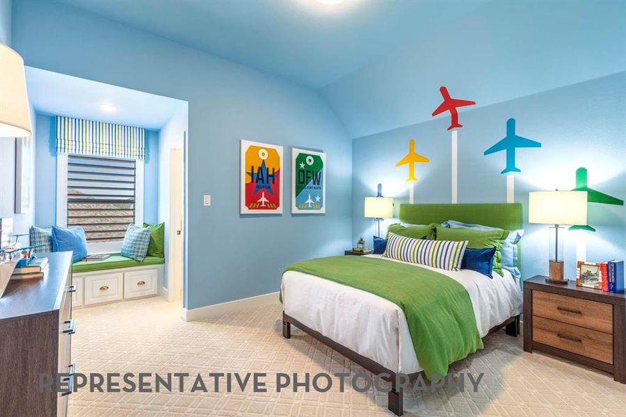 Furnished interior view inside a new home in Wildflower Ranch, Dish (Image 36).