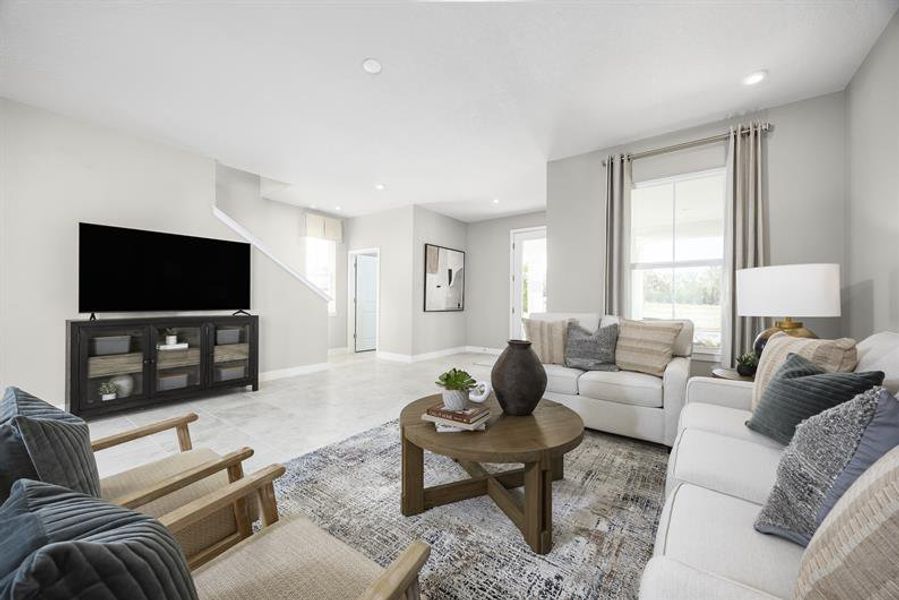Representative furnished interior of a home built from the Dawson by Ryan Homes in Lake Mattie Preserve Single-Family, Auburndale (Image 10). Representative furnished interior of a home built from the Dawson by Ryan Homes in Lake Mattie Preserve Single-Family, Auburndale (Image 10).