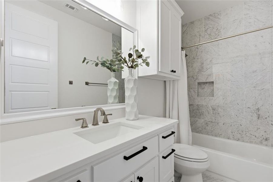 Furnished interior view inside a new home in , Aledo (Image 30).