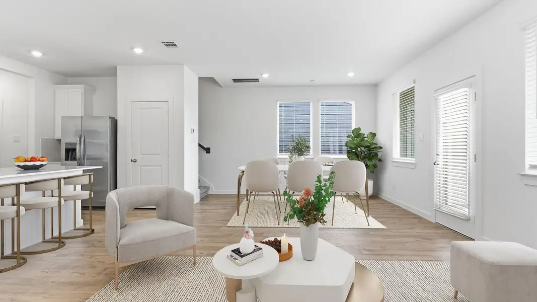 Elevations, exterior/ interior colors, options, available upgrades that require an additional charge, and standard features will vary in each community and subject change without notice. Call for details.