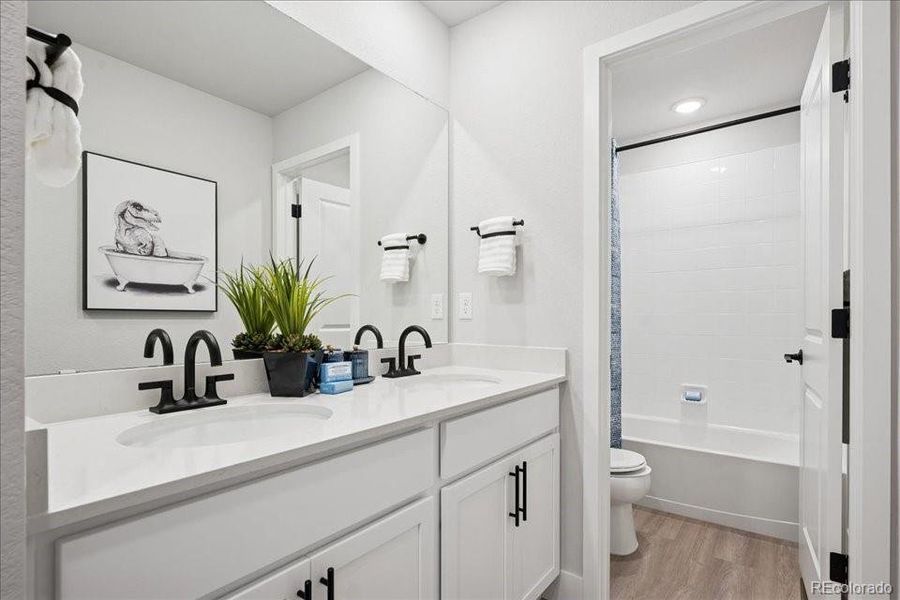 Furnished interior view inside a new home in Coyote Creek, Fort Lupton (Image 12). Furnished interior view inside a new home in Coyote Creek, Fort Lupton (Image 12).