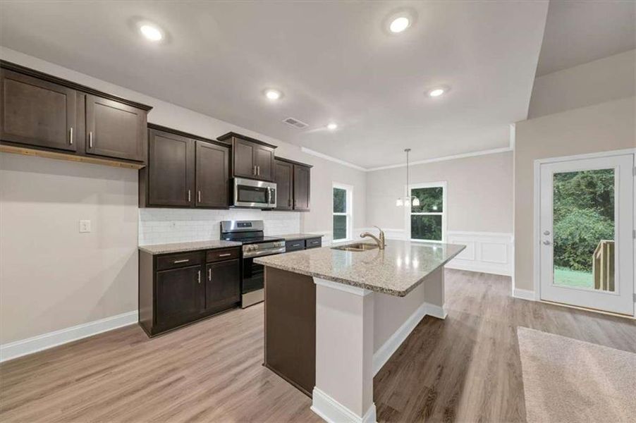 Furnished interior view inside a new home in Scarlett Place, Bowdon (Image 9).