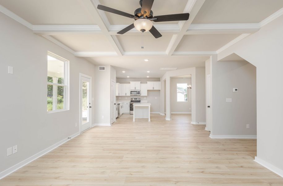 Representative unfurnished interior of a home built from the Hickory w/ Bonus Rm by Nason Homes in Woodland Farms, Dickson (Image 24). Representative unfurnished interior of a home built from the Hickory w/ Bonus Rm by Nason Homes in Woodland Farms, Dickson (Image 24).