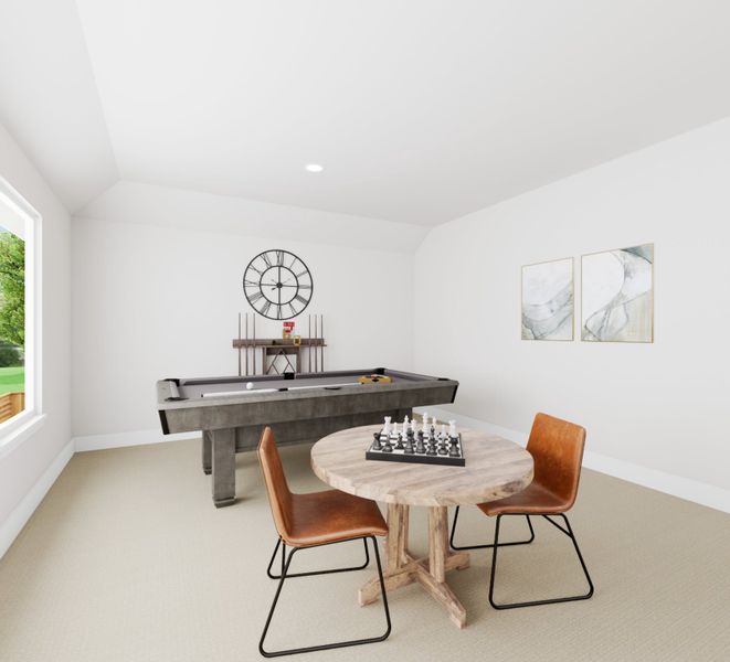 Representative furnished interior of a home built from the Ember by Tri Pointe Homes in The Meadows, Denton (Image 7).