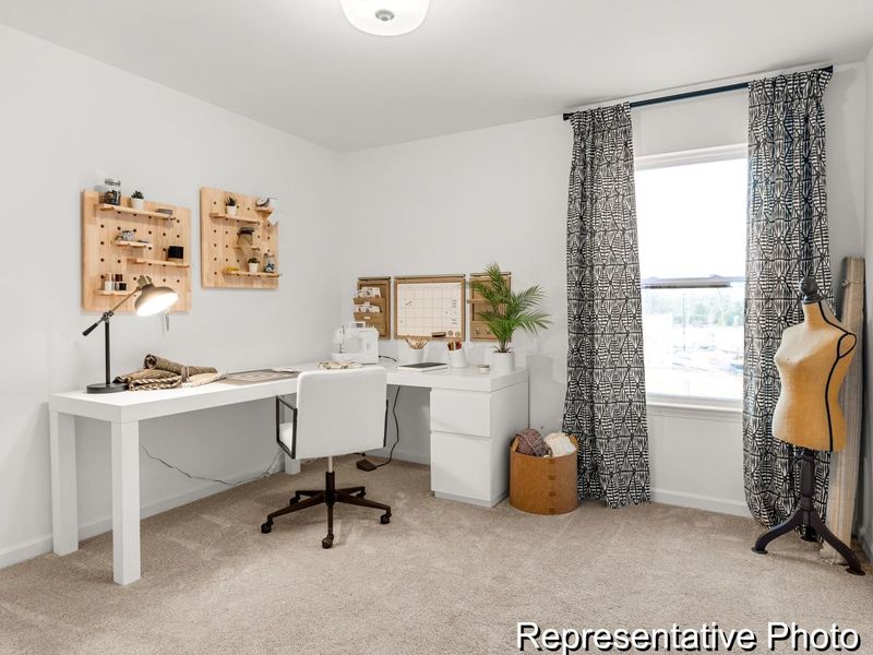Furnished interior view inside a new home in North District at Flowers Plantation Townhomes, Clayton (Image 19). Furnished interior view inside a new home in North District at Flowers Plantation Townhomes, Clayton (Image 19).