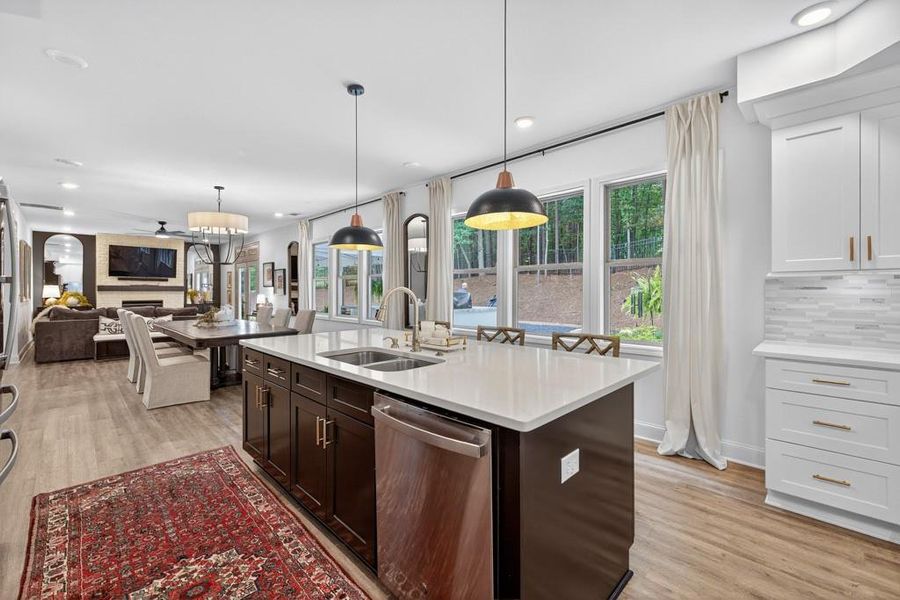 Furnished interior view inside a new home in , Flowery Branch (Image 15). Furnished interior view inside a new home in , Flowery Branch (Image 15).