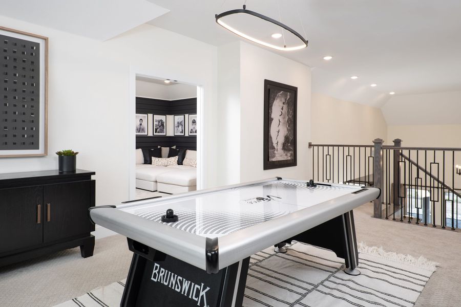Representative furnished interior of a home built from the Ethan by Tri Pointe Homes in Union Park, Little Elm (Image 6).