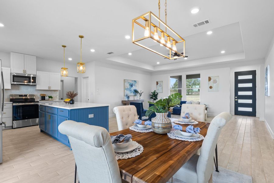 Furnished interior view inside a new home in , McDade (Image 7).