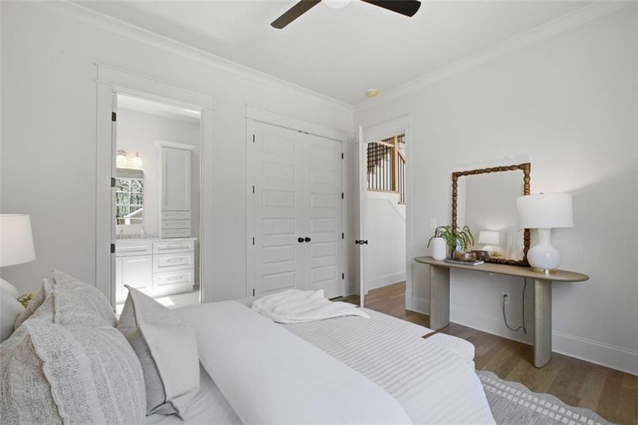 Furnished interior view inside a new home in , Marietta (Image 38).