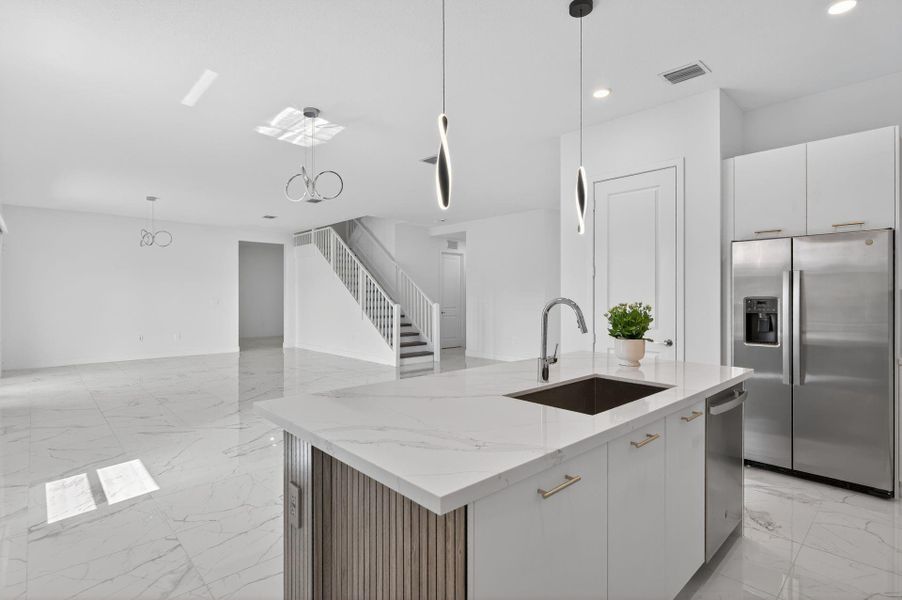 Furnished interior view inside a new home in , Davie (Image 18).