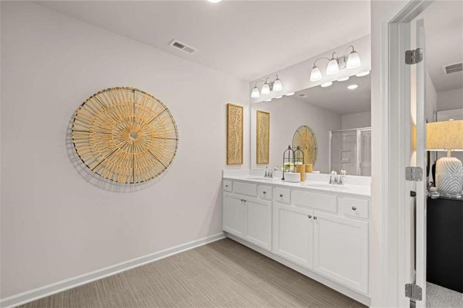 Furnished interior view inside a new home in Rivershire Place, Villa Rica (Image 12).