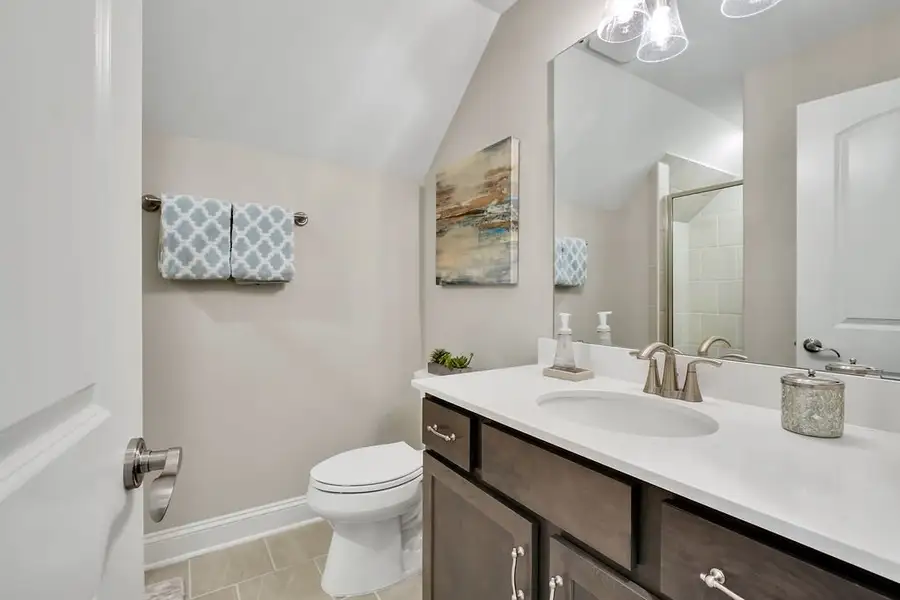 Furnished interior view inside a new home in The Bluffs On the Cape Fear, Leland (Image 25).