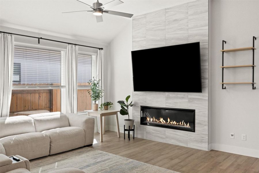 Furnished interior view inside a new home in Sweetwater, Austin (Image 10).