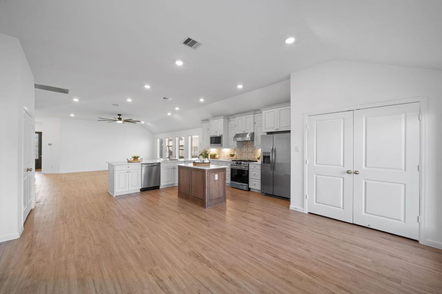 Furnished interior view inside a new home in Sunterra: Bristol Collection, Katy (Image 6).
