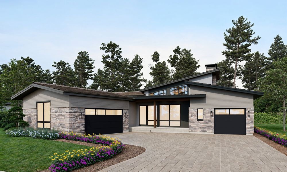Representative exterior photo of a completed home built from the Residence 1 by Trumark Homes in The Summit at Castle Pines, Castle Pines, CO (Image 23).