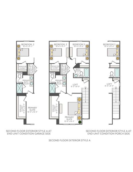2D floor plan layout of this home in Fifteen 15 Cannon, Charlotte, NC (Image 6).