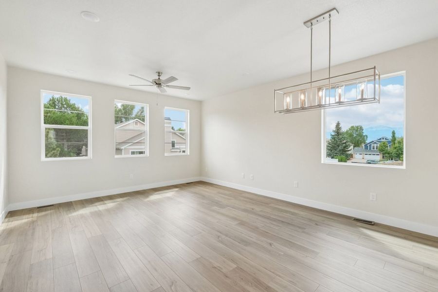 Spacious, unfurnished interior of a new home in Pony Park, Colorado Springs (Image 26). Spacious, unfurnished interior of a new home in Pony Park, Colorado Springs (Image 26).