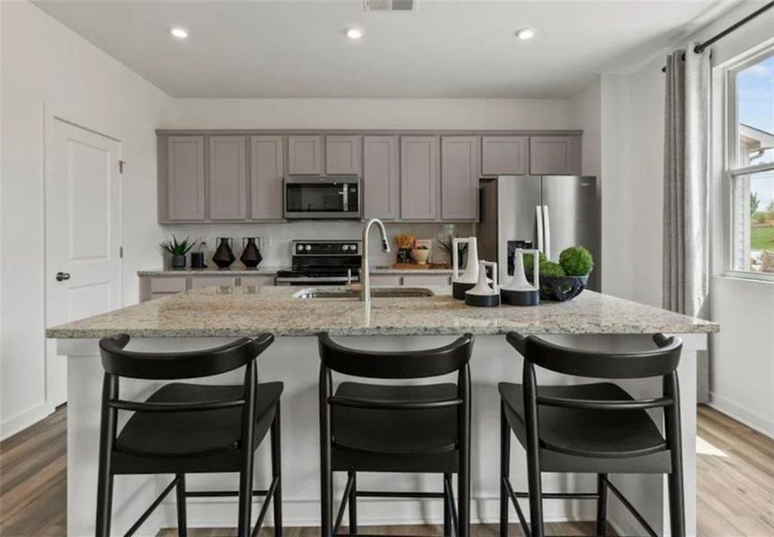 Furnished interior view inside a new home in Reserve at Gum Springs, Jefferson (Image 12).