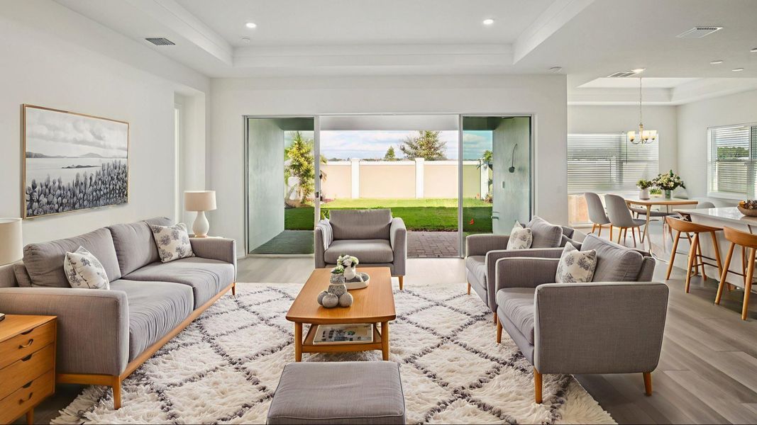 The Virtually Staged Living Room