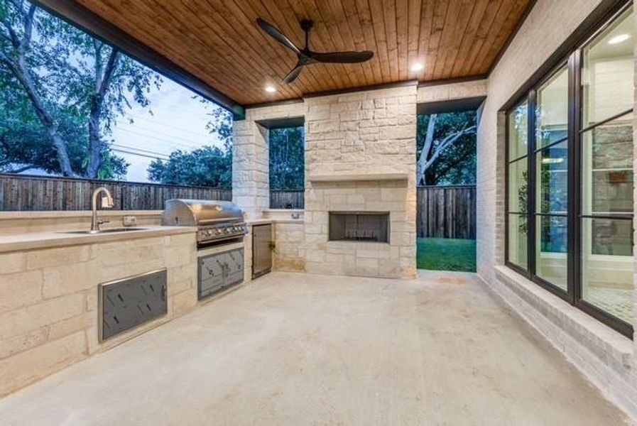 Exterior details and patio area of a home in , Dallas (Image 24). Exterior details and patio area of a home in , Dallas (Image 24).