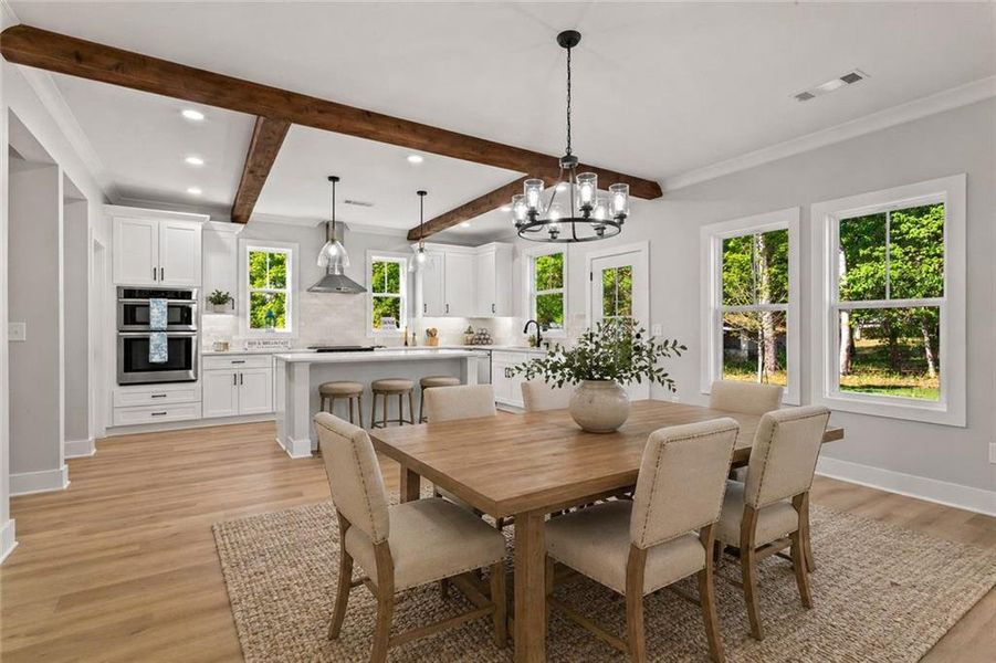 Furnished interior view inside a new home in , Marietta (Image 10).