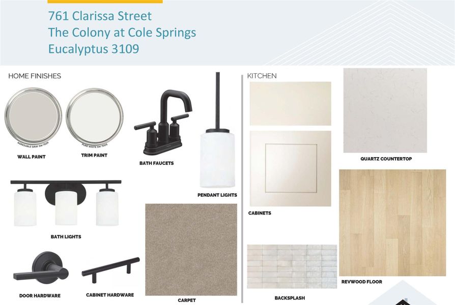 Sample of building materials used in homes in Colony at Cole Springs, Buda (Image 6).