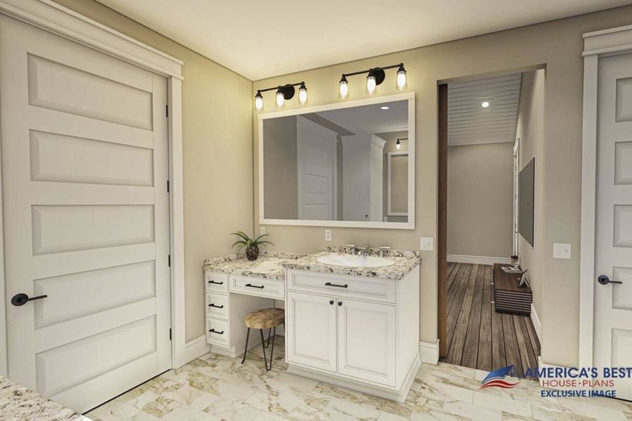 Representative furnished interior of a home built from the Mabelle 1 by Zeal Home Builders in Echo Grove, Poolville (Image 6).