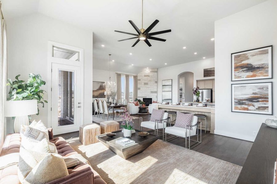 Representative Family Room - some options shown