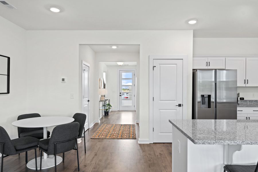 Representative furnished interior of a home built from the Raycord by Hunter Quinn Homes in Westgate Village Townes, Spartanburg (Image 13). Representative furnished interior of a home built from the Raycord by Hunter Quinn Homes in Westgate Village Townes, Spartanburg (Image 13).