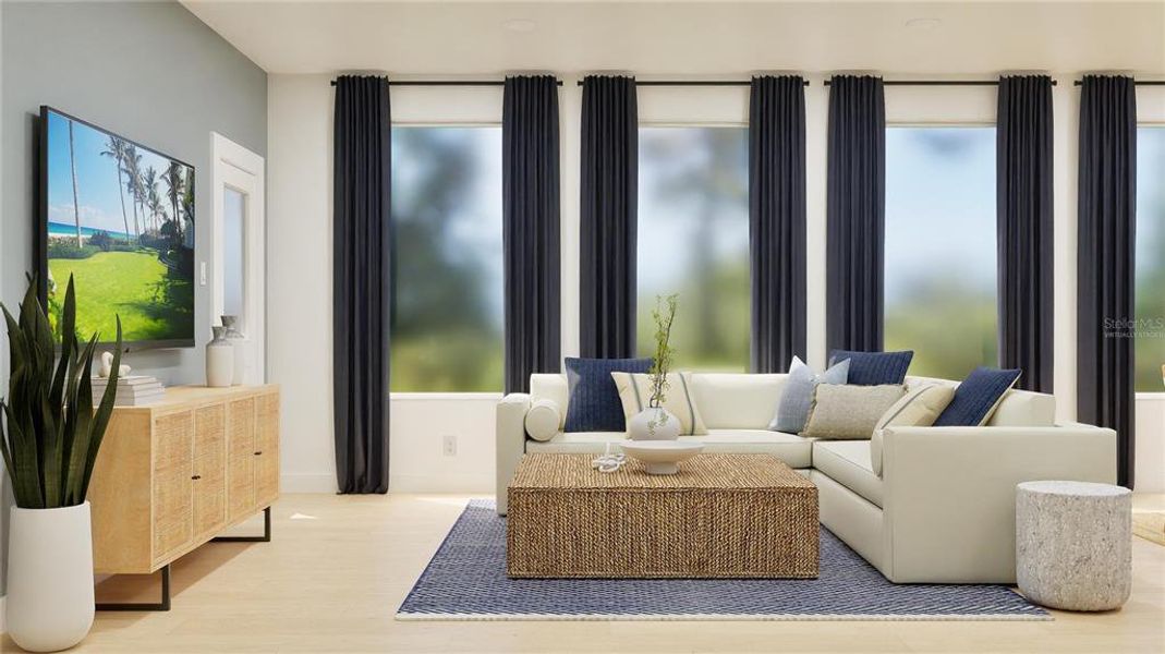 Furnished interior view inside a new home in Meadow Pointe, Groveland (Image 16).