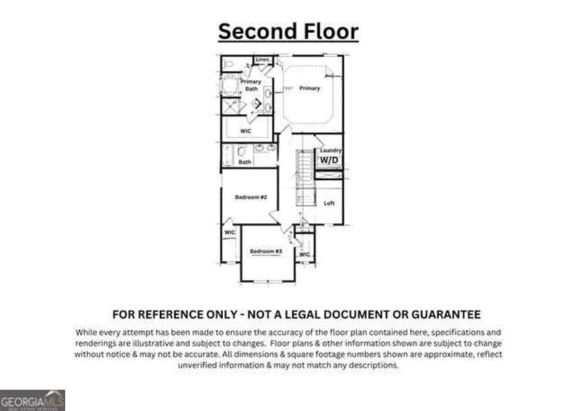2D floor plan layout of this home in , Mount Airy, GA (Image 5).
