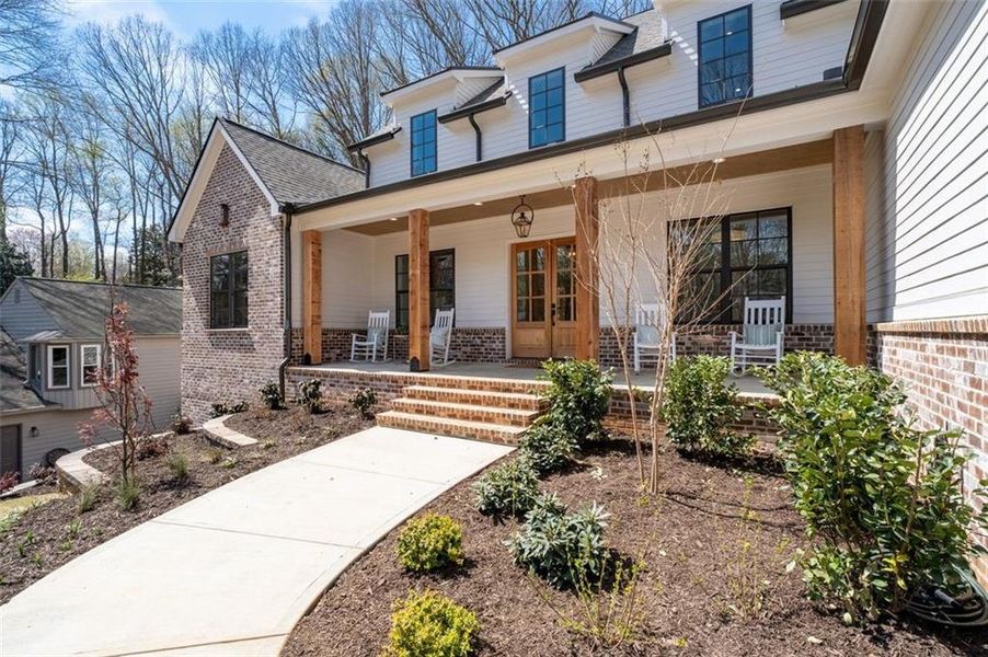 Exterior details and patio area of a home in , Marietta (Image 32).