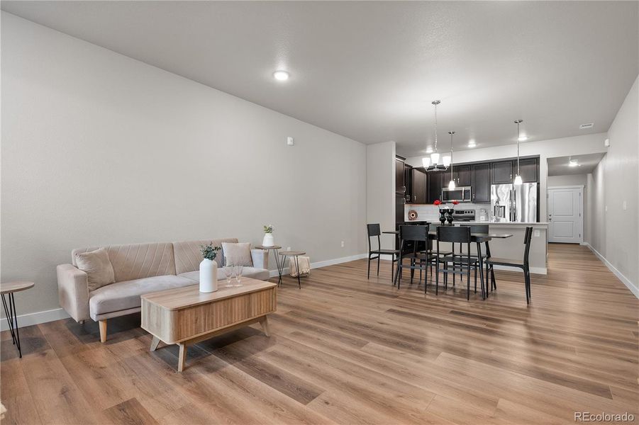 Living room+dining  +kitchen /main level