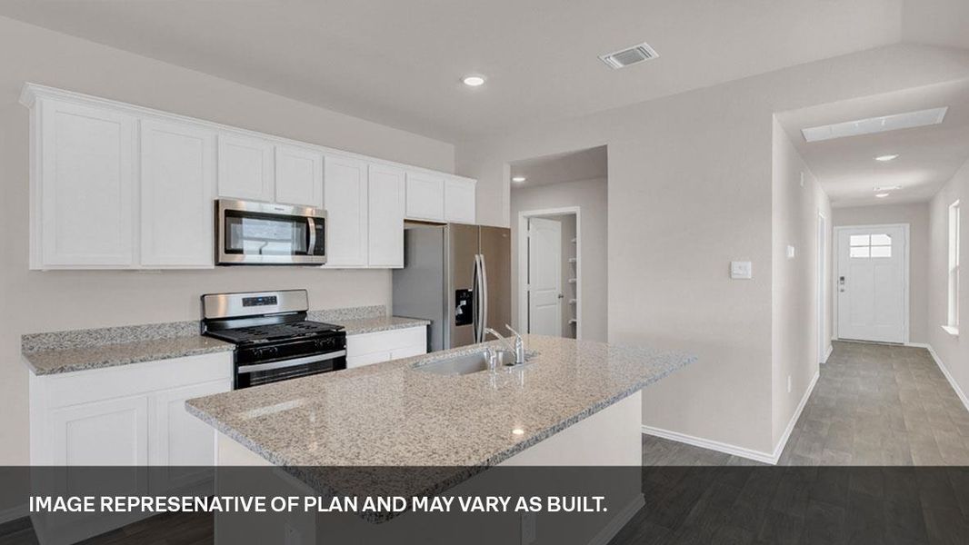 Furnished interior view inside a new home in Prairie Lakes, Buda (Image 6).