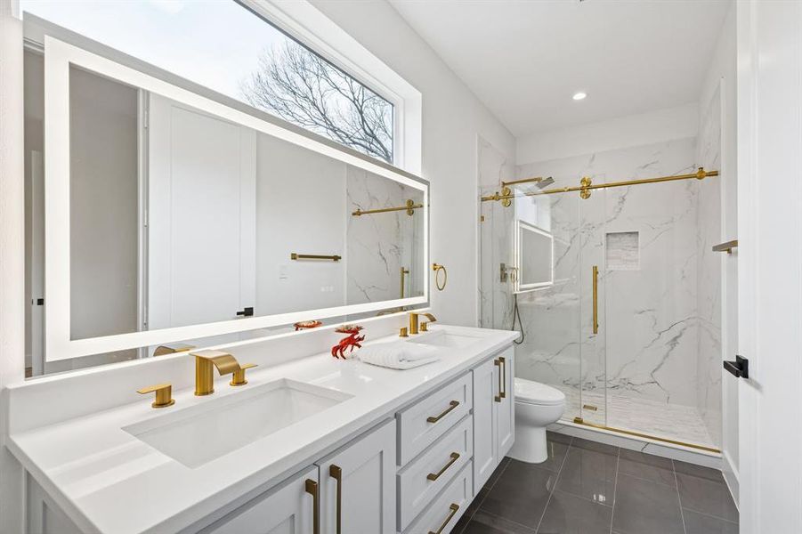 Furnished interior view inside a new home in , Dallas (Image 28).