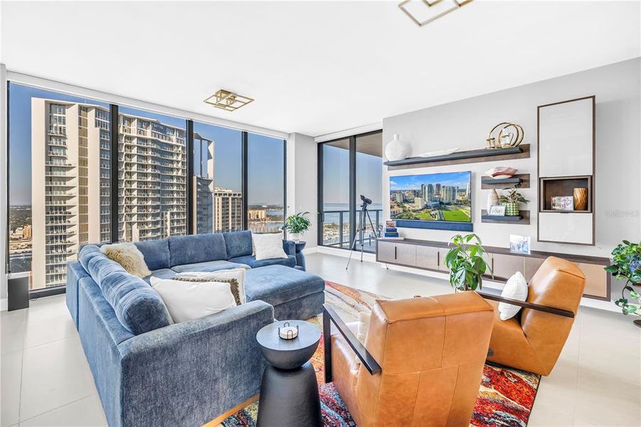 Furnished interior view inside a new home in Saltaire, St. Petersburg (Image 32).