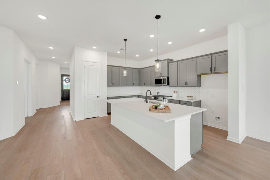 Furnished interior view inside a new home in Jordan Ranch - Terrace Collection, Fulshear (Image 16).